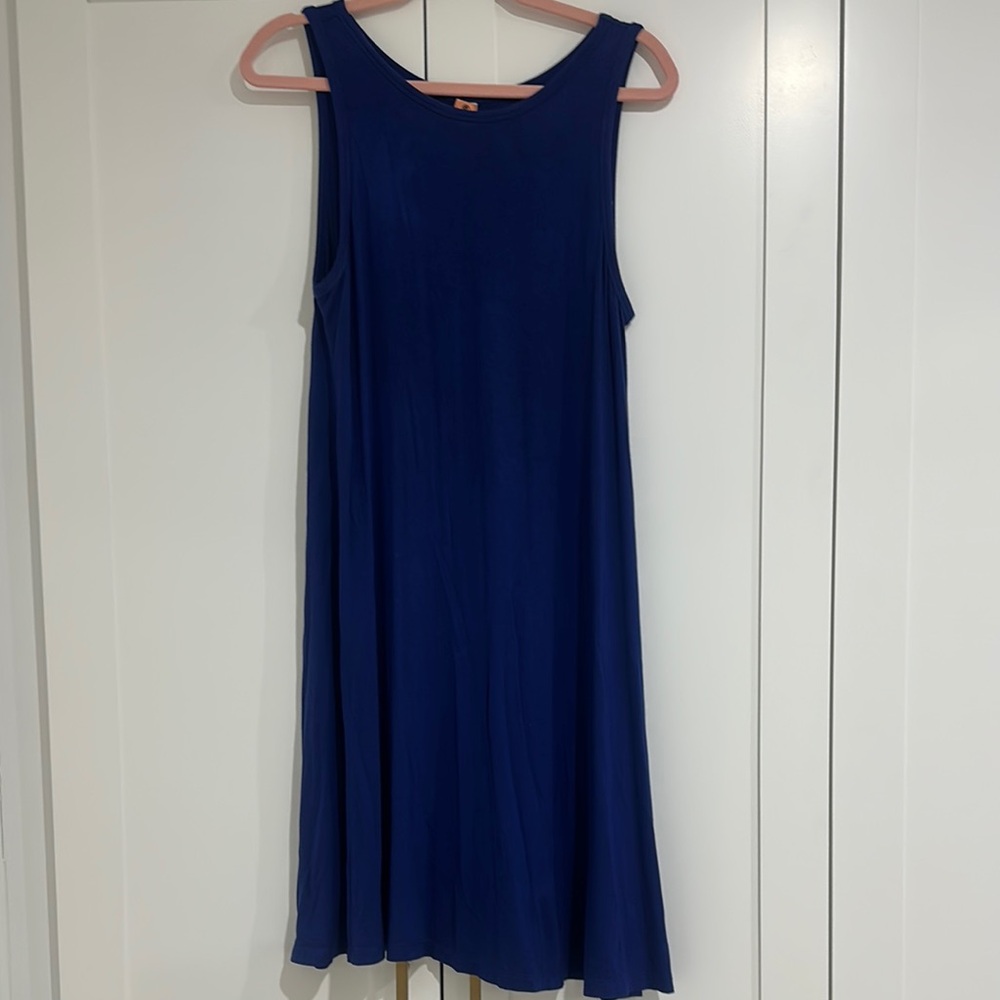 Old Navy Blue Sleeveless Maxi Sundress